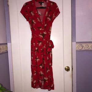 Floral Wrap Dress